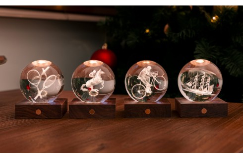 Gingko Design Amber Crystal Light